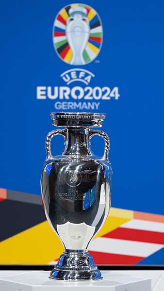 The UEFA EURO 2024 trophy
