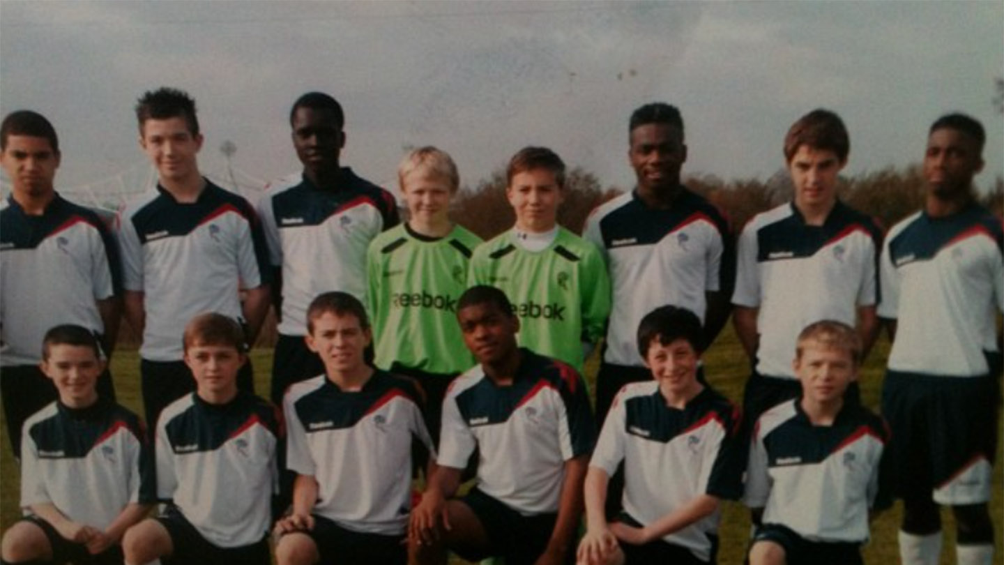 Aaron Ramsdale during his time with Bolton Under-13s