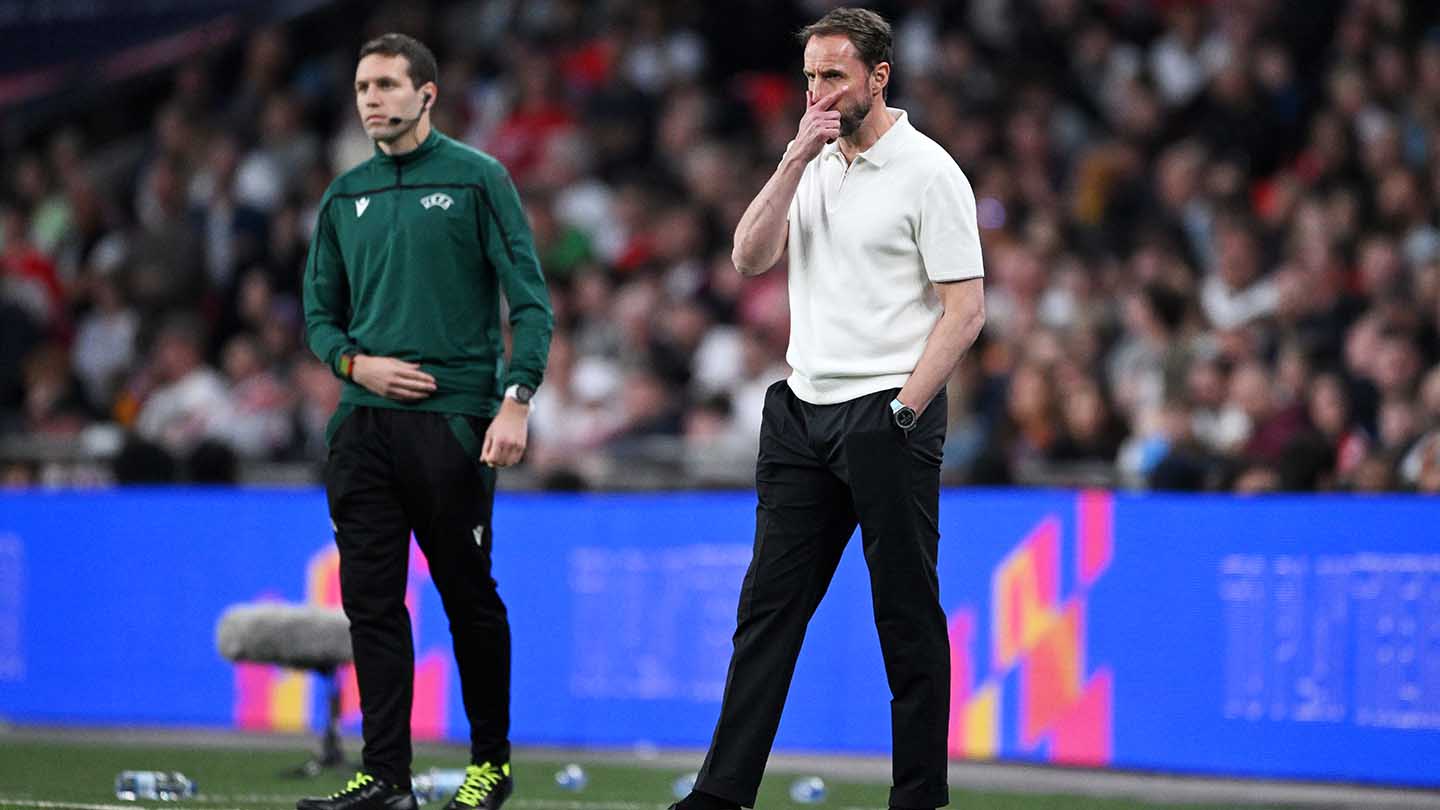 Gareth Southgate during England v Iceland at Wembley