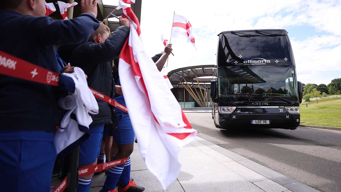 England depart for EURO 2024